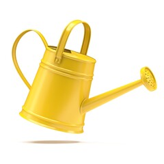 Yellow watering can 3D