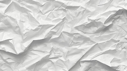 White crumpled paper background, texture pattern overlay, paper texture illustration with a transparent background