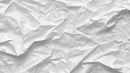Obraz premium White crumpled paper background, texture pattern overlay, paper texture illustration with a transparent background