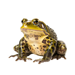 Bullfrog on transparent background - obrazy, fototapety, plakaty
