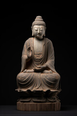 Ancient stone sculpture of Buddha