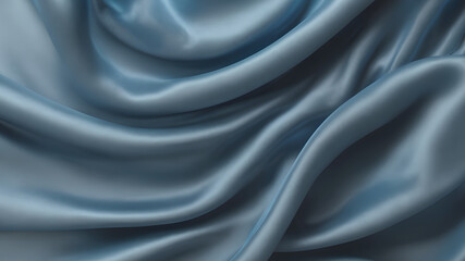 Fototapeta premium Abstract Background Light Blue Silk Fabric Texture, Luxury Cloth, Liquid Wave With a transparent background