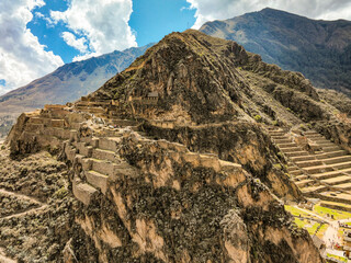 Complejo arqueol&oacute;gico de Ollantaytambo en el valle del Urubamba Cuzco Per&uacute;