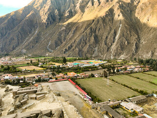Complejo arqueol&oacute;gico de Ollantaytambo en el valle del Urubamba Cuzco Per&uacute;