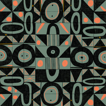 Neo-primitive design of seamless and geometric patterns