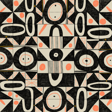 Neo-primitive design of seamless and geometric patterns