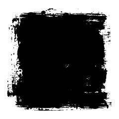 Black grunge urban shape. Distress texture of spots, stains, ink, dots. Vintage damaged backdrop. Dirty artistic design element for print, template, wall mural and abstract background