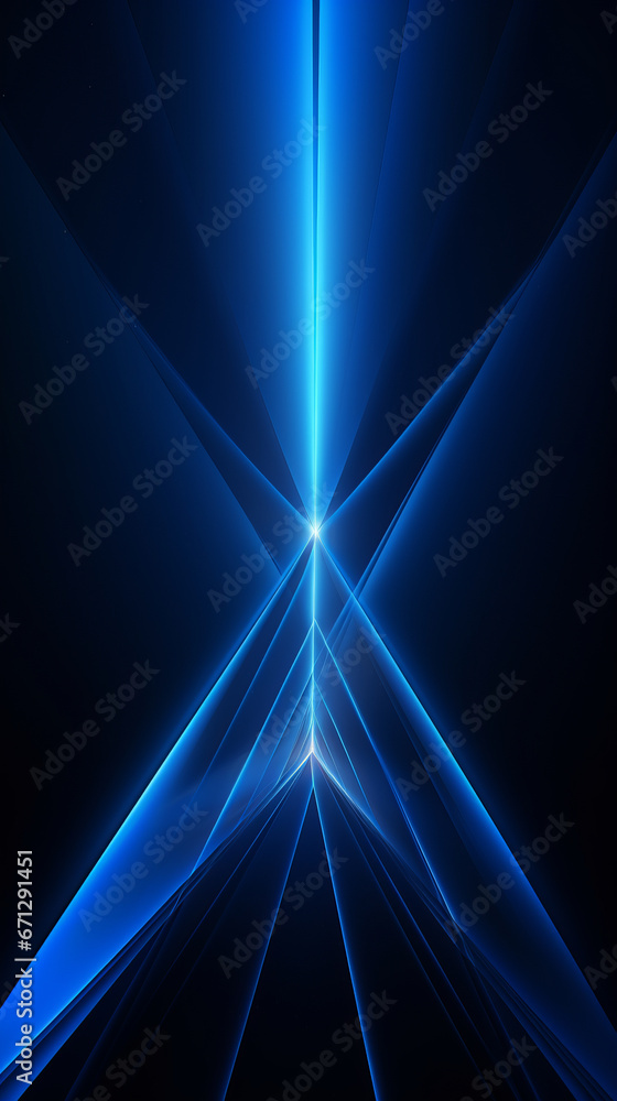 Poster a blue abstract background with lines and shapes