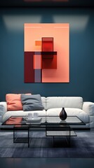 abstract painting framed (UHD Wallpaper)