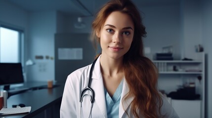 female doctor in hospital