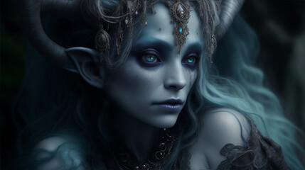Portrait of Drow, Photorealism