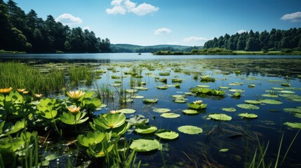 Majestic large lake UHD wallpaper