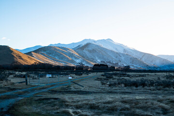 New Zealand Alpine Farm in Winter