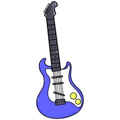 Obraz premium acoustic guitar isolated on white