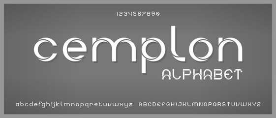Cemplon, simple elegant creative alphabet with urban style template