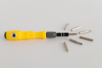 Screwdriver on white background