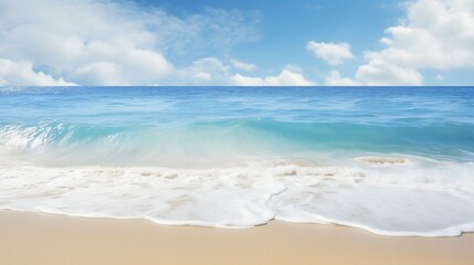 Fototapeta na wymiar the ocean and sand on a sunny day