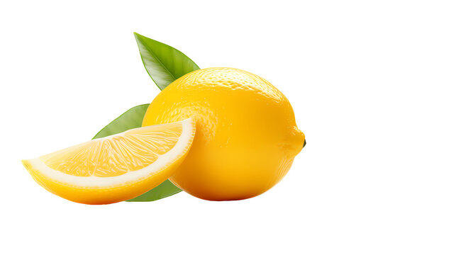 lemon on transparent background