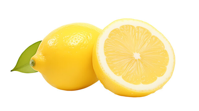 lemon on transparent background