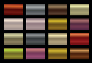 Multicolored Gradient Set. Mesh Gradients. - obrazy, fototapety, plakaty