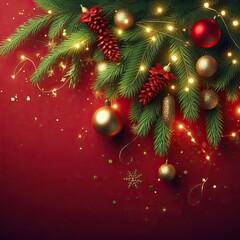 Creative Christmas and New Year background AI Generative
