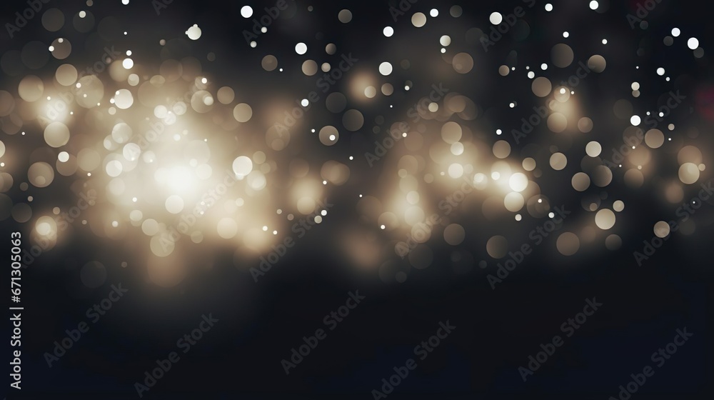 Poster abstract bokeh lights isolated on transparent backgr