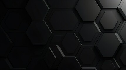 Abstract black texture background hexagon - obrazy, fototapety, plakaty