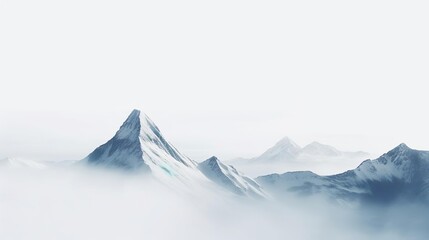Aerial view of the Blue Mountains peak covered with - Powered by Adobe