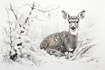 Wildlife in Winter - Generative AI