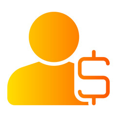 salary gradient icon