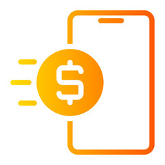 send money gradient icon