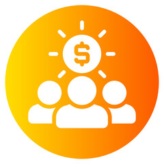 shareholder gradient icon