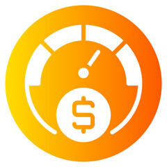 speedometer gradient icon