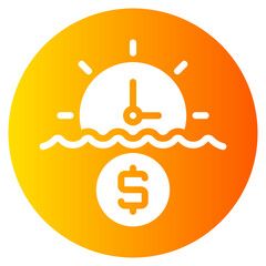 sunset gradient icon