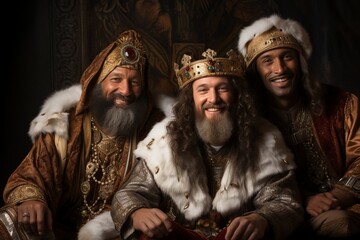 Wise Men Embark on a Sacred Journey to Celebrate the Birth of Baby Jesus in Bethlehem, Bringing Precious Gifts from Afar