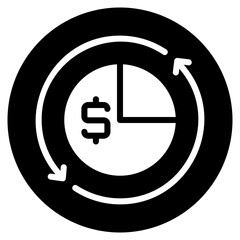 pie chart glyph icon