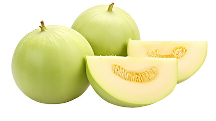 Cantaloupe on transparent background