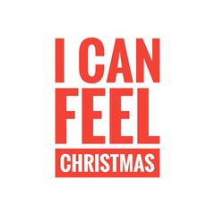 ''I can feel Christmas'' Lettering Design