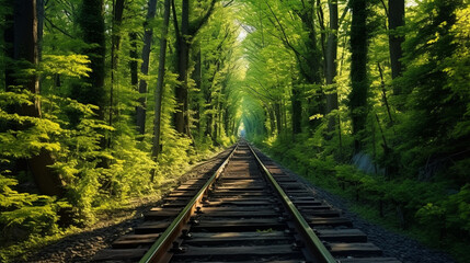 Obraz premium footpath in the forest