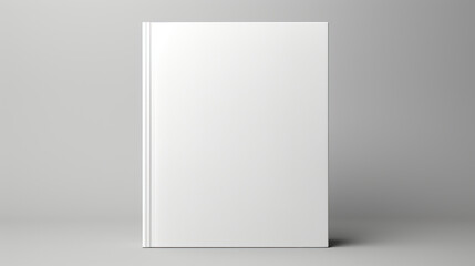 Blank Book Cover Mock-Up, Ready for Your Name, the Epitome of Literary Artistry and Creative Potential, Awaiting the Imprint of the Author's Identity