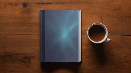 Blank Book Cover Mock-Up, Ready for Your Name, the Epitome of Literary Artistry and Creative Potential, Awaiting the Imprint of the Author's Identity