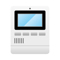 シンプルなイラスト_インターホン,テレビドアホン