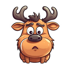 Design illustration cute deer AI Generative