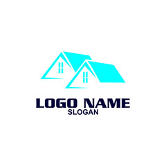 Creative home logo on clean background.