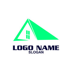 Creative home logo on clean background.