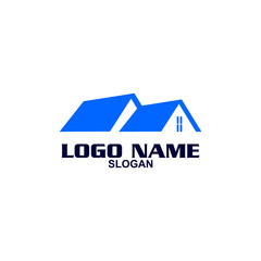 Creative home logo on clean background.