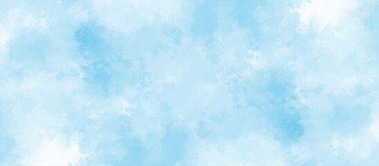 Panorama of blue sky and White cloud nature background .blue sky background with tiny clouds .Soft blue sky fuse with sunset light to look like heaven peaceful.><	