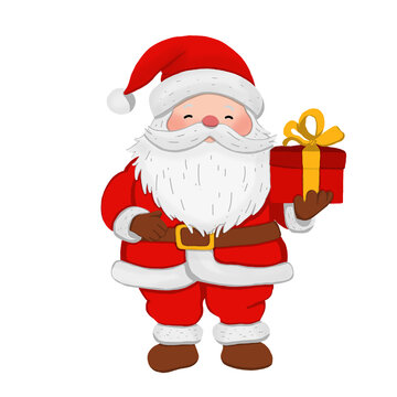 Santa Claus with Gift