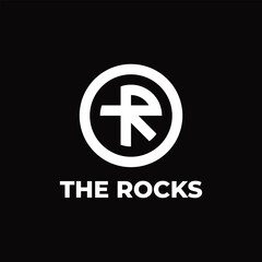 Obraz premium Modern TR Letter The Rocks company Logo Design