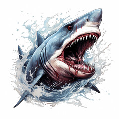 Shark in Action illustration